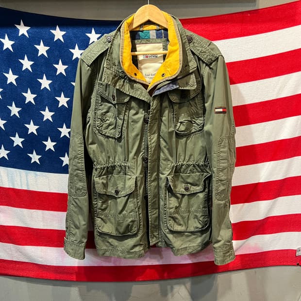 타미힐피거 멀티포켓 야상 누빔자켓