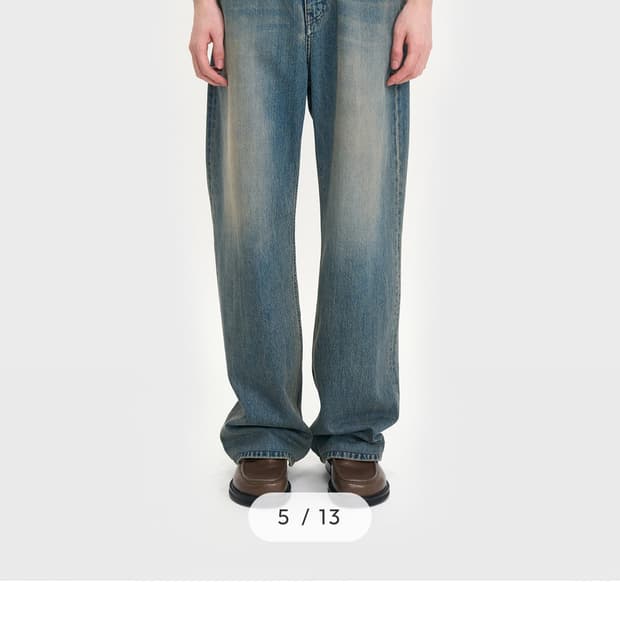 벨리에 미드와이드 스모크인디고 30/롱기장