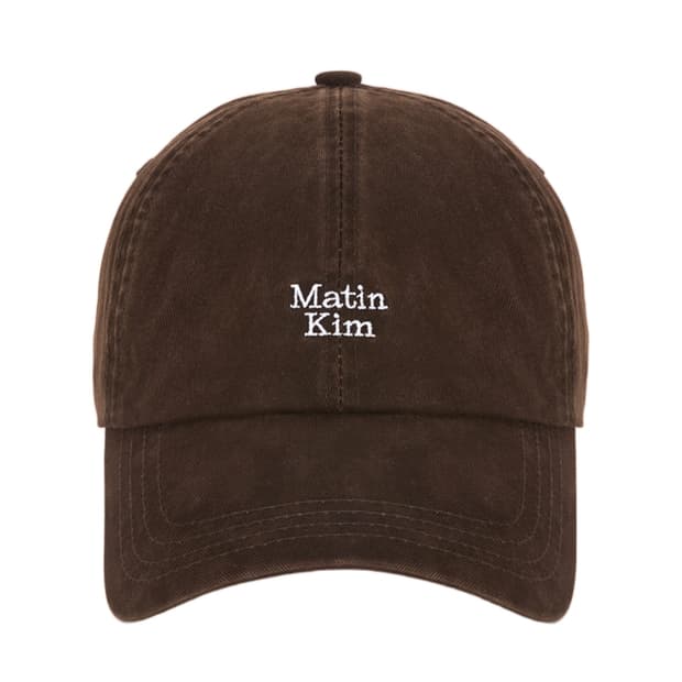 (F)마뗑킴 마틴 미니 로고 볼캡 브라운
