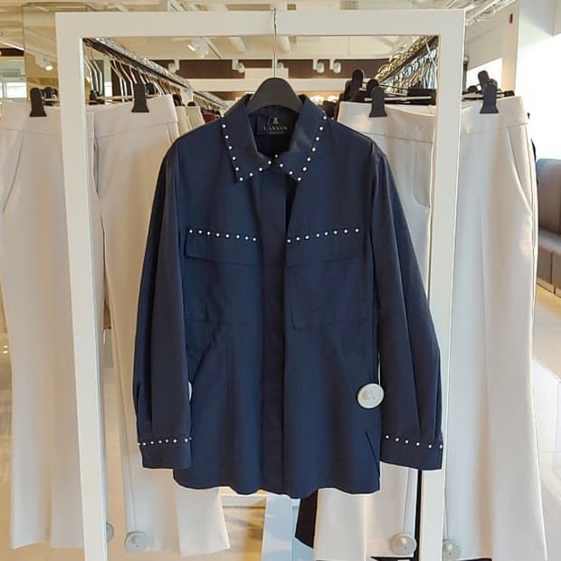 랑방 컬렉션 진주 바스락 투포켓 셔츠 자켓