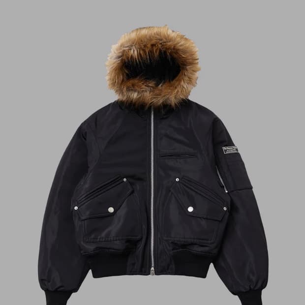 (쿠기 착용) 더뮤지엄비지터 FUR HOOD MA-1