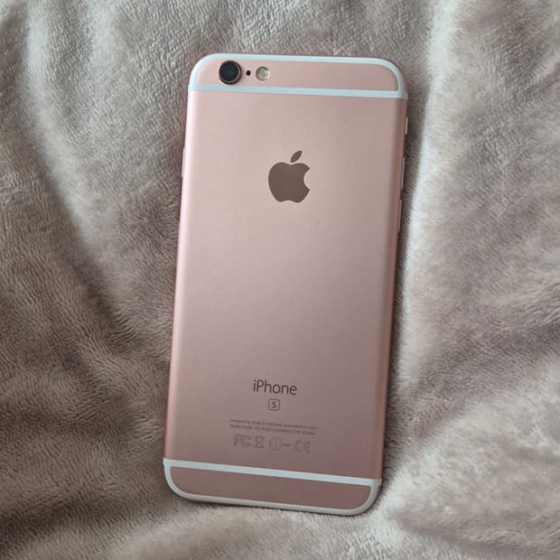 순정) 아이폰6s 로즈골드 128기가 배터리효율100% 무음카메라 공기계