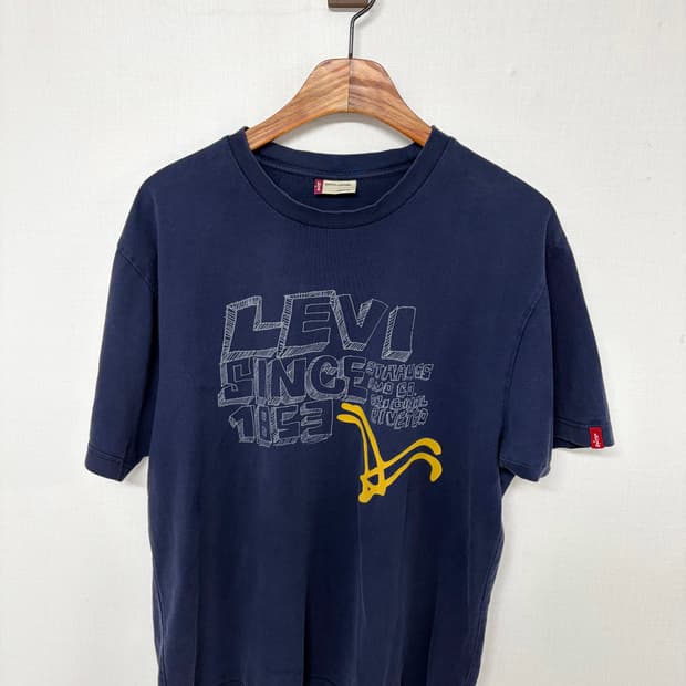 xl) 리바이스 로고 반팔티