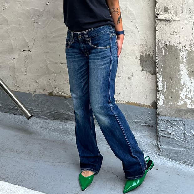 리바이스907 중청 페이드 부츠컷 팬츠(30)