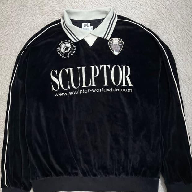 스컬프터 벨루어 롱 슬리브 티셔츠/#2783