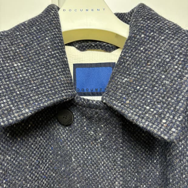 Document TWEED INVERTED PLEATS  발마칸 코트