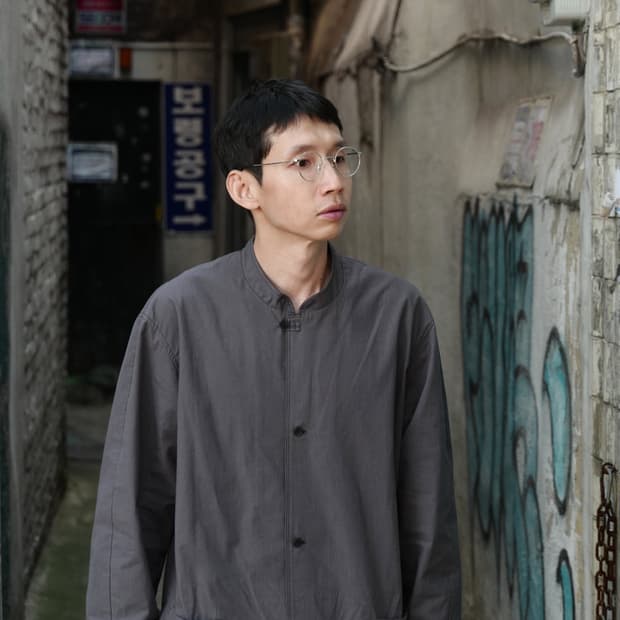 THE HINOKI 더 히노키 스탠드 차이나 밴드 만다린 카라 셔츠 자켓