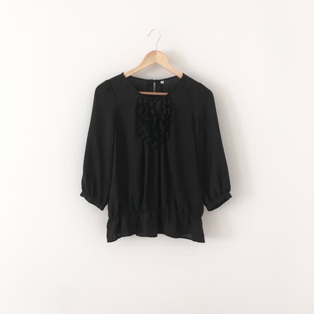 mini ruffle blouse