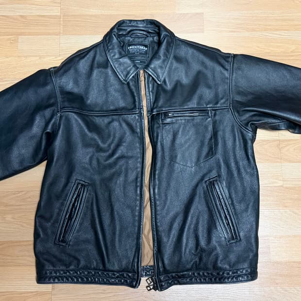 프리즘웍스 Destroyed 소가죽 레더 자켓 L