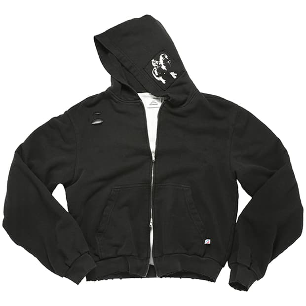 [L] MJD 카우보이 패치 써멀 후드 집업 후디