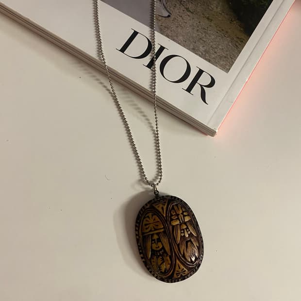 우드 팬던트 목걸이