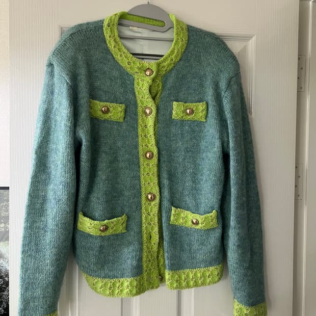 문선 가디건 / UNISEX Mohair Tweed Cardigan M