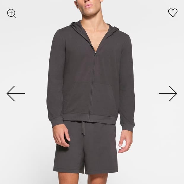 스킴스 MENS ZIP UP HOODIE(M)