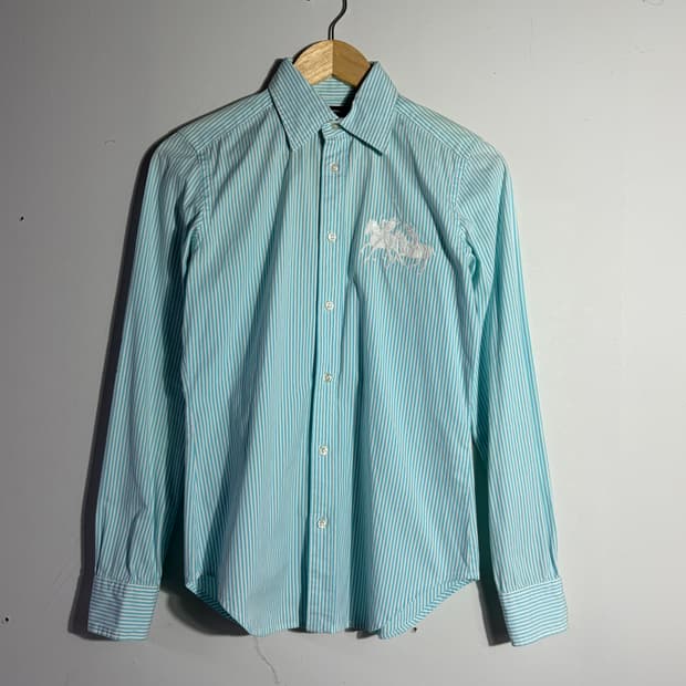 폴로 랄프로렌 빈티지 민트 스트라이프 셔츠 (무료배송)