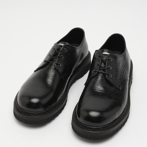 아워레가시 트램플러 슈즈 블랙 크랙 페이턴트 레더 43 사이즈