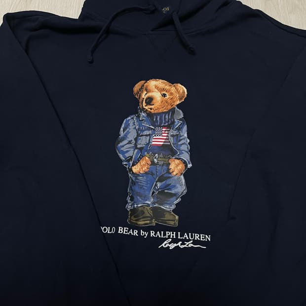 폴로 베어 랄프로렌 후드티 XL 네이비