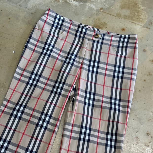 8 버버리 여성용 노바체크 7부 슬랙스