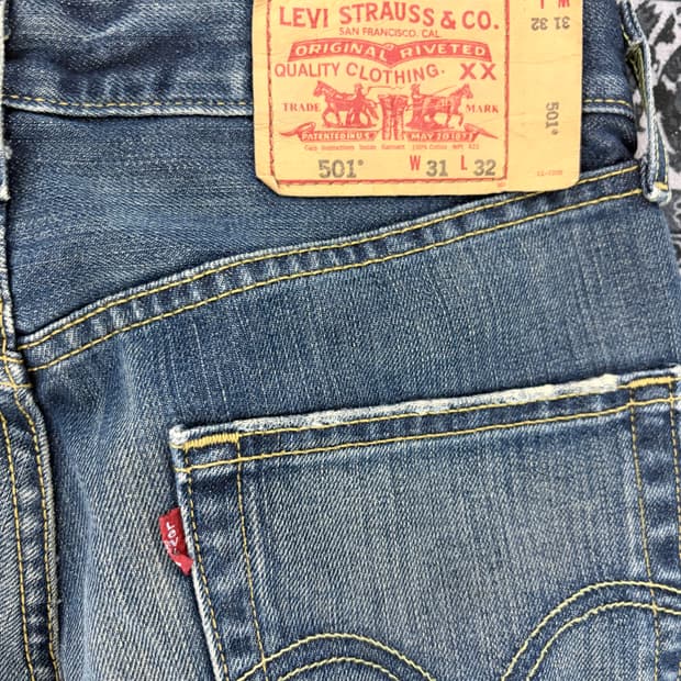 리바이스 501 중청 데님 31/32