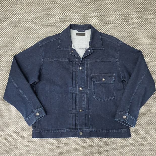 유니클로 데님 청자켓 남자105