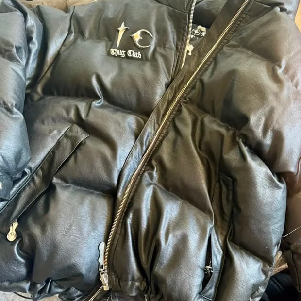 떠그클럽 레더 패딩 3