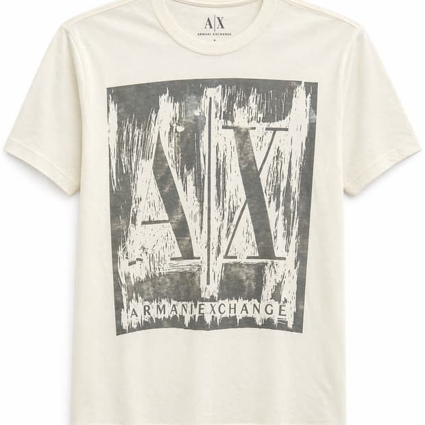 아르마니 익스체인지 로고 반팔티 S