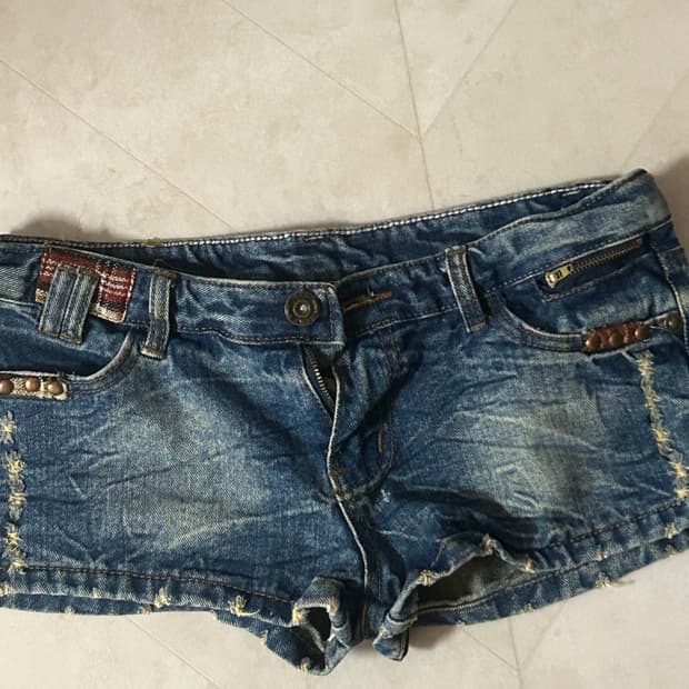 오네 갸루 로우라이즈 반바지