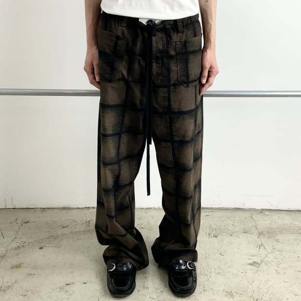 Sunsea (선씨) 브러쉬드 플란넬 체크 팬츠