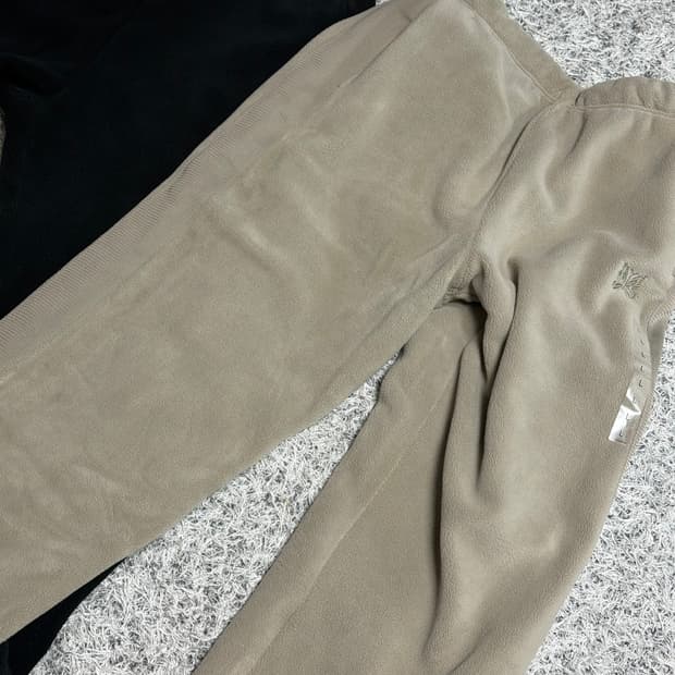 니들스 유니클로 후리스팬츠 베이지, 블랙 L 택포