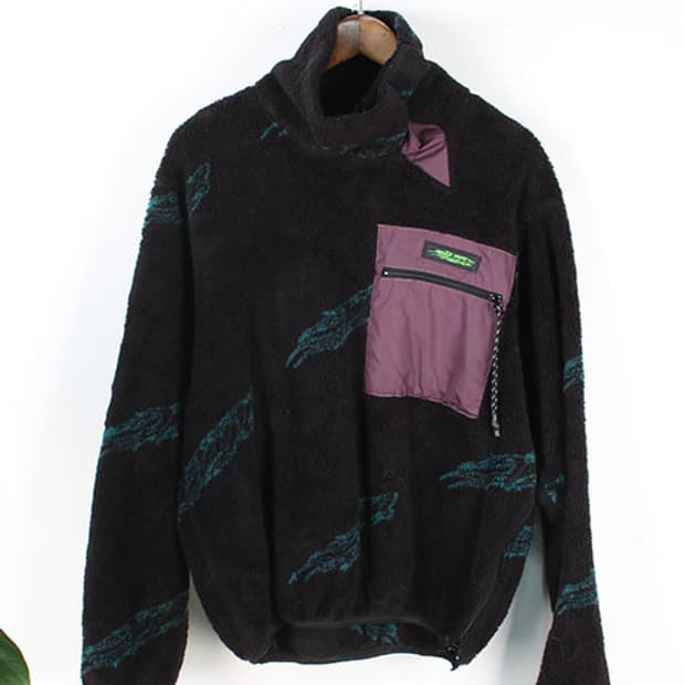 JieDa 보아 하이넥 플리스