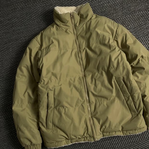 빈티지 리버시블 양털 플리스 오버핏 점퍼 자켓y 3677