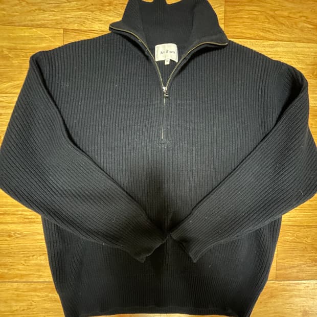 Art if acts 하프집업 니트 다크네이비