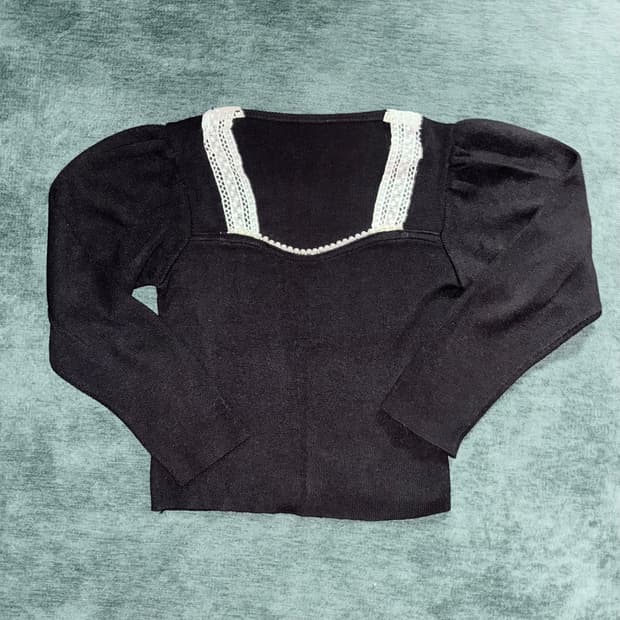 레이스 진주 블라우스