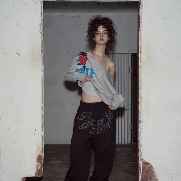 플노팔 마미 와이드 조거팬츠 블랙