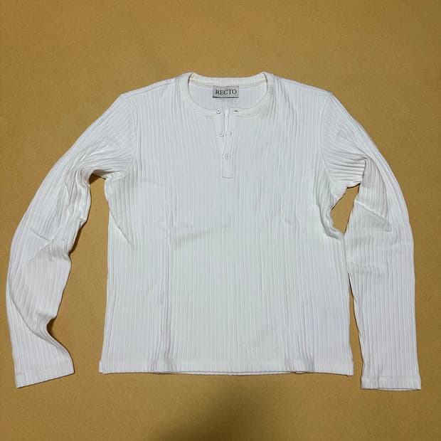 렉토 헨리넥 화이트 M