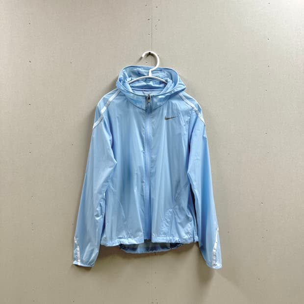 여성 S / 나이키  shield 경량 바람막이 하늘색
