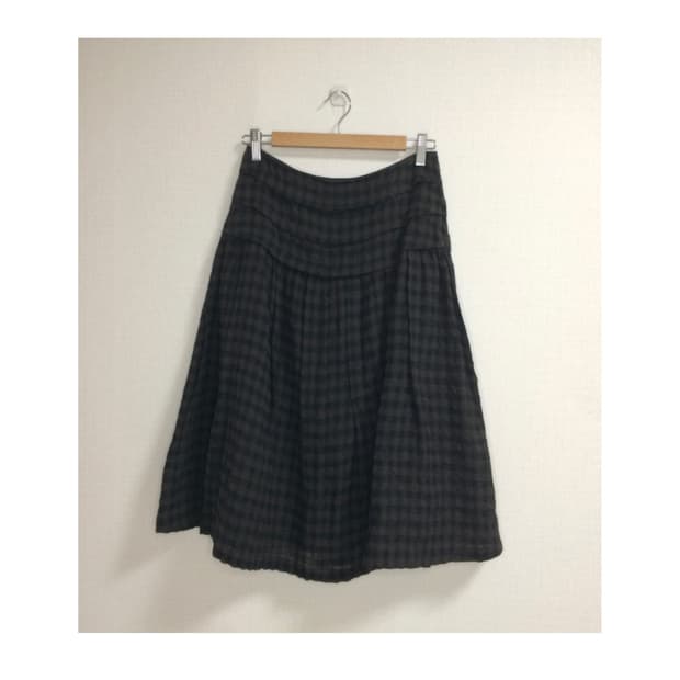 io comme io 이오꼼이오 체크 스커트