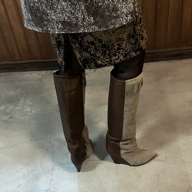 ISABEL MARANT suede leather long boots