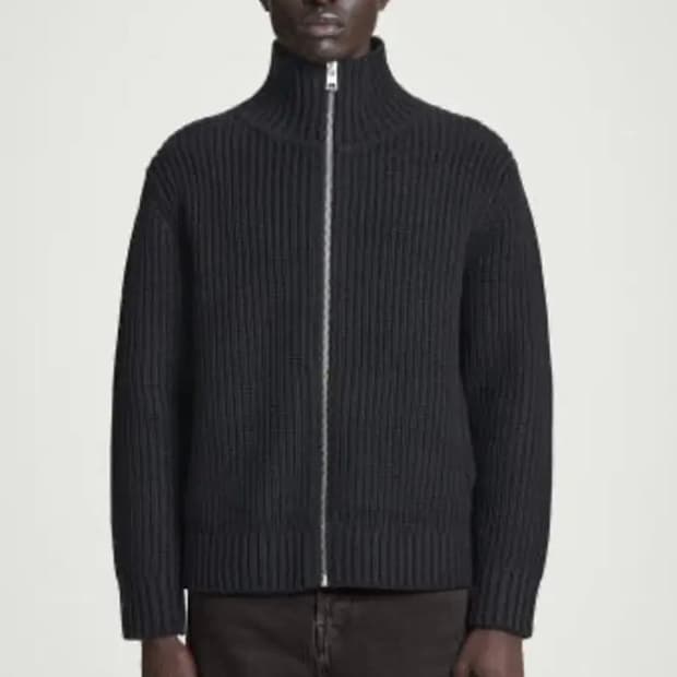 Cos 헤비울 집업니트