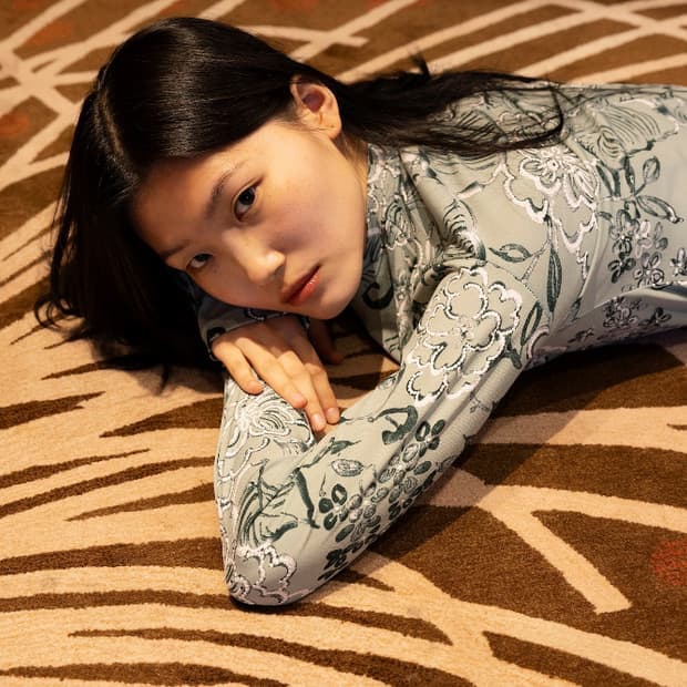 포코포스카 플로럴 롱슬리브 제이드 새상품