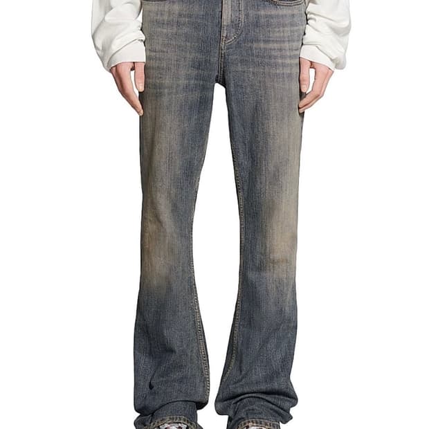 Balenciaga 23FW bootcut jeans Light blue