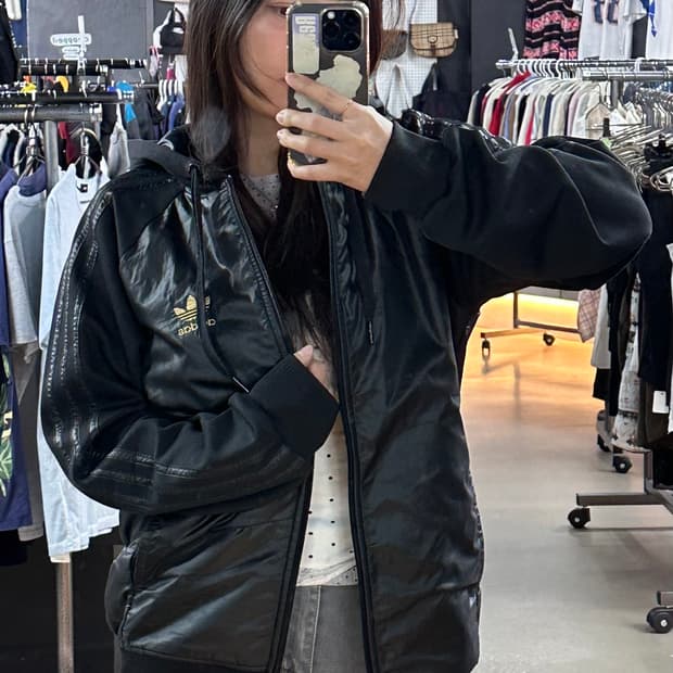 아디다스 유광 후드 져지