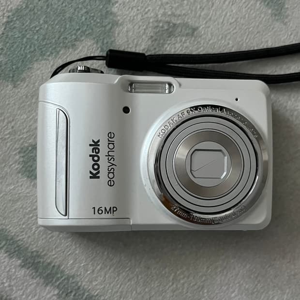 코닥 c1550 화이트 빈티지 디카 카메라 키키