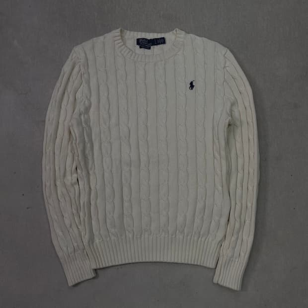 W 95 폴로 랄프로렌 신형라벨 꽈배기 니트