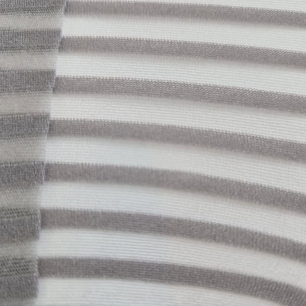 17°C Celsius 그레이 스트라이프 팬티스타킹