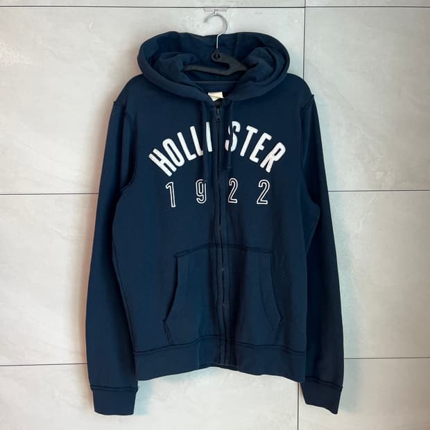 홀리스터 스펠로고 네이비 후드집업 [M]