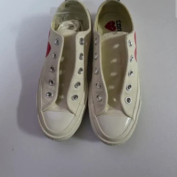 꼼데가르송 컨버스 척테일러 아이보리 로우 사이즈 220 (35)