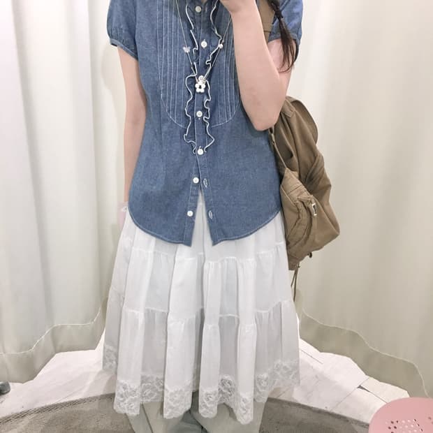 GLACIER lace blouse