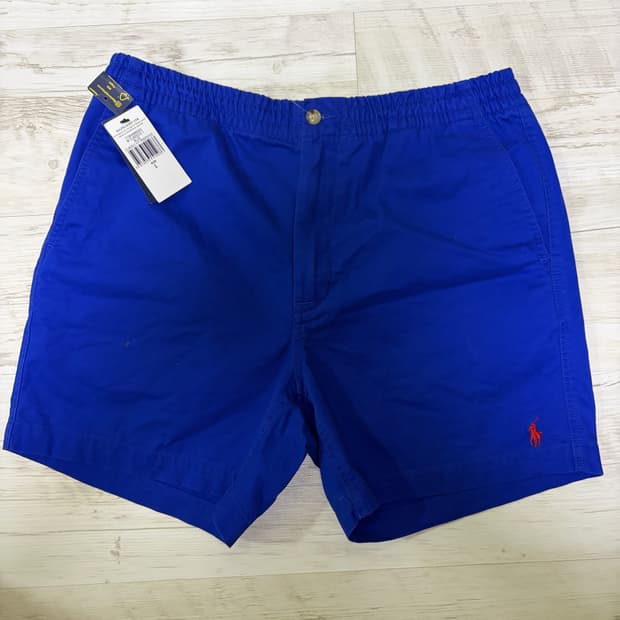 [L] 폴로 랄프로렌 프렙스터 반바지 블루/레드 새상품