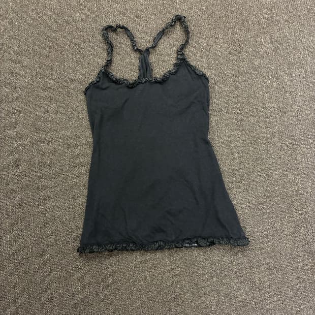 F)Heather 빈티지 여성 프릴 디테일 나시