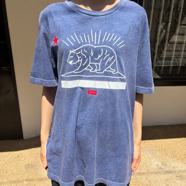 Levi's 캘리포니아 베어 워싱 반팔 티셔츠 L